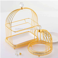 Support à gâteau de mariage en céramique en forme de cage à oiseaux en métal, le plus vendu, pour fêtes et desserts, présentoir à cupcakes