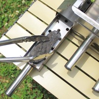 Barbecue portable en métal pour le camping, petit barbecue pliable pour la cuisson de la viande en plein air