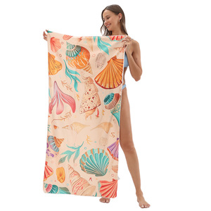 Custom 2-in-1 Foldable Beach Towel, Sand-Free Quick-Dry 70x140/80x160cm Absorbent Printed Microfiber Pool Towel for Summer - Product Image 5