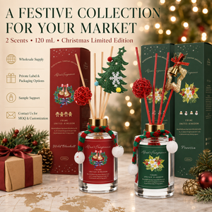 Diffuseur de parfum classique intemporel pour Noël, senteur Poire Anglaise et Freesia, pour une ambiance élégante et festive à la maison - Product Image 5