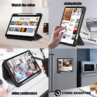 Coque souple en TPU pour iPad Air 11 2024/2025 et Air 4/5 10.9 pouces 2020/2022 avec porte-crayon