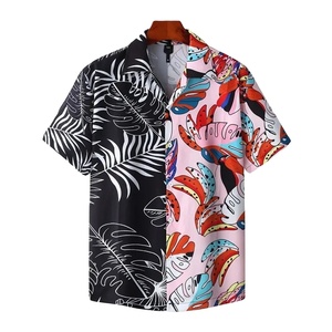 Men's Short Sleeve Hawaiian <b>Shirt</b> Digital Print Tropical Pattern Casual Wear Breathable Regular Fit <b>Polyester</b> Woven Fabric - Product Image 2