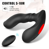 Vibromasseur Lapin en Silicone Rechargeable USB 9 Modes de Vibration Étanche Godemiché Anal Masseur de Prostate Plug Anal pour Femmes et Hommes