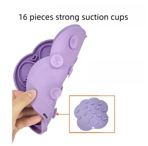 Vente en gros de matériel en silicone de Noël pour chien, moule à lécher pour chien, mangeoire lente pour animaux de compagnie, bol d'alimentation lente avec ventouse - Product Image 3