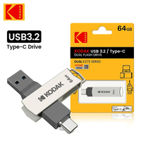 Flashdisk KODAK USB3.2 K273 2 in 1 OTG Tipe C 128 Gb untuk Ponsel