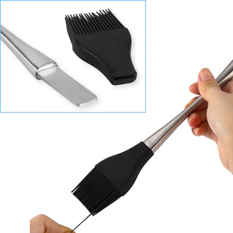 Silikon Gebäckbürste hochwertiger Edelstahlgriff Silikon Küche Backen Gebäckbürste****^^^^ https://www.siboasi.com