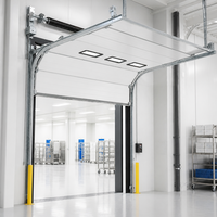 Porte sectionnelle industrielle commerciale à levage vertical électrique pour atelier