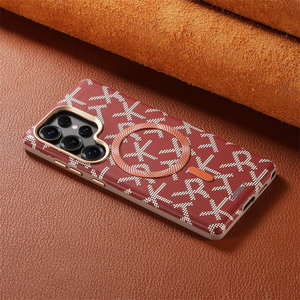 Étui <span class=keywords><strong>de</strong></span> téléphone magnétique <span class=keywords><strong>de</strong></span> luxe série RTK avec monogramme alphabétique en PC électroplaqué et protection à 360° pour S26 S25 S24 Ultra - Product Image 6