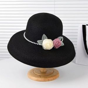 Nuovo estivo da donna elegante cupola mare spiaggia piatta Eave parasole paglia tessuto <span class=keywords><strong>odio</strong></span> - Product Image 4