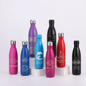 Wholesale Custom Logo 500ml 17oz Double Wall Stainless Steel Vacuum <b>Flask</b> Insulated Sports Cola Shape Water Bottle - Product Image 6