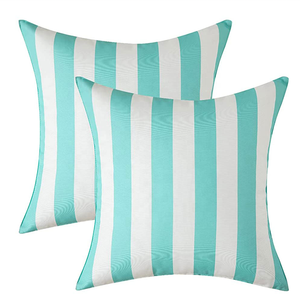 Sarung bantal bergaris perjalanan luar ruangan desain terbaru 45*45 sarung bantal geometris tahan air - Product Image 1