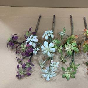 Di alta qualità sensazione di tocco reale naturale decorazione di colore grezzo finto succulenta pianta artificiale verde all'ingrosso ZR5028 - Product Image 2