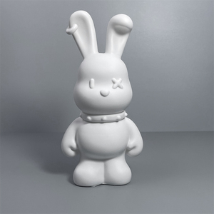 2025 DIY Fluid Bear Kit superficie en blanco verter oso DIY Fluid White Doll modelo juguete violento Fluid Bear 23cm DIY Kit - Product Image 2