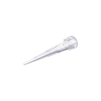 Embouts de pipette transparents de 10 µL à faible rétention, emballés en sachet, consommables en plastique pour laboratoire