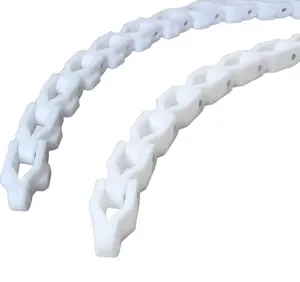 2600/2800塑料柔性弯曲链板条顶部链输送链