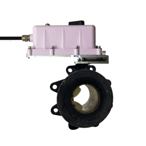 Vanne de système CVC S6064-2065 : Actionneur antidéflagrant ExS6061 avec vanne à boisseau sphérique en fonte 2 voies DN65 (2,5 po), raccord à bride - Product Image 1