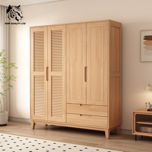 furniture factory best price customize <b>large</b> stock ready to ship new design bedroom <b>wardrobe</b> bedroom furniture wood top cabinet - Product Image 3
