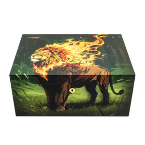 Humidor de Cigarros de Lujo de Madera de Cedro <span class=keywords><strong>con</strong></span> Acabado de Pintura para Piano, Gran Capacidad, <span class=keywords><strong>con</strong></span> Higrómetro y Humidificador - Product Image 5