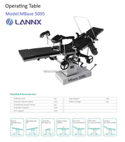 LANNX MBase 5095 lit chirurgical manuel équipement hospitalier contrôlé polyvalent table d'opération pour salle d'opération chirurgicale