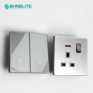 Interrupteur mural pour éclairage, 86*86 mm, norme britannique, panneau en verre ultra-fin, 10 A, <span class=keywords><strong>2</strong></span> gangs, 1 voie - Product Image 6