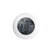 Système de localisation intelligent circulaire certifié MFi Find My Air Tag, localisateur anti-perte, traqueur de bagages pour iOS et Android