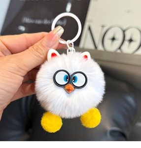 Dễ thương Faux Thỏ lông bóng sang trọng Mặt dây chuyền xe/ba lô/quần áo Mặt dây chuyền sang trọng <span class=keywords><strong>Keychain</strong></span> sang trọng Mặt dây chuyền nhỏ búp bê sang trọng bạn bè quà tặng - Product Image 6