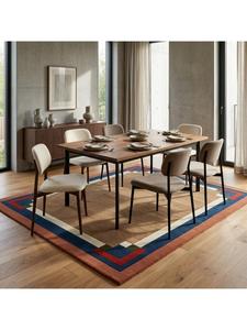 Alfombra de Lana Elegante Hecha a Mano con Textura Premium para Sala de Estar Moderna o Dormitorio - Product Image 1