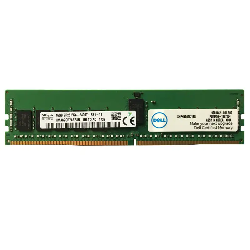 หน่วยความจำหน่วยความจำ Dell Server Workstation 8G/16G/32G/64G DDR4 RECC 2133/2666/2933/3200MHz