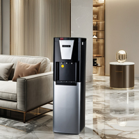 Distributeur d'eau chaude et froide électrique sur pied en plastique pour extérieur et camping-car, installation facile par remplacement de la base à pression