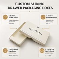 Boîtes cadeaux personnalisées pour bougies, en carton blanc mat, pour le couvercle et la base du pot de bougie