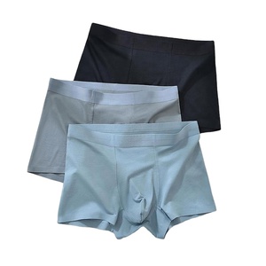 Calzoncillos Bóxer de Algodón Puro para Hombre, de Cintura Alta, Absorbentes de Sudor, Cómodos, Transpirables, de Secado Rápido, Duraderos y Sin Costuras - Product Image 3