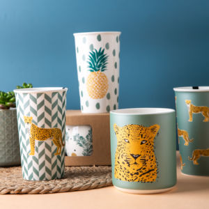 2025 superventas lindo guepardo Graffiti Taza <span class=keywords><strong>de</strong></span> cerámica botella <span class=keywords><strong>de</strong></span> agua creativa y tazas - Product Image 5