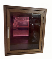 Présentoir à vin Artworld Vitrine murale flottante Présentoir à vin personnalisé avec lumière LED
