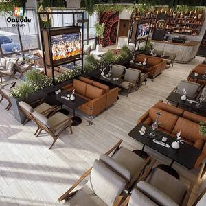 Quiosco Moderno para Cafetería y Restaurante |   Mostradores y Accesorios de Exhibición de Diseño Personalizado |   Servicio de Construcción Llave en Mano, Diseño de Mostrador para Cafetería - Product Image 1