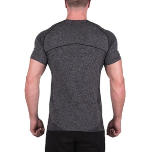 OEM Wholesale Custom logo Fitnesswear Sports Training Polyester Nylon <b>Mens</b> Gym Seamless t <b>Shirt</b> <b>for</b> <b>Men</b> - Product Image 6