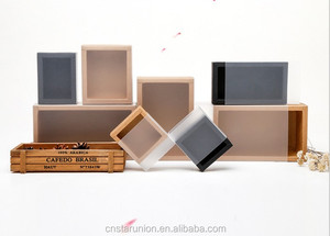 Großhandel und anpassen ausziehbare Schublade Geschenk boxen recyceltes Material Kraft papier Schublade Schieber Geschenk boxen mit klarem PVC-Fenster - Product Image 2