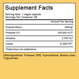 Integratore di Enzimi Pancreatici Naturali OEM per Adulti - Capsule di Supporto Digestivo con Probiotici e Vitamine (60 Capsule/Flacone) - Product Image 5
