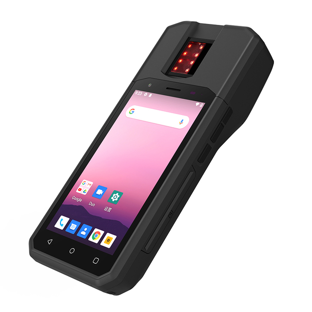 5 Inch Touch Screen Android 10.0 Rugged Phone Biometric Fingerprint ID Hand Held Barcode Scanning PDA