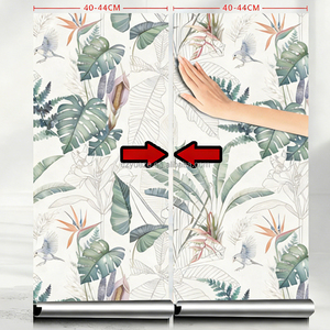 Papel Tapiz Autoadhesivo de Vinilo con Diseño Floral Botánico Blanco, 44x1000 cm, Impermeable, Minimalista para Dormitorio - Product Image 4