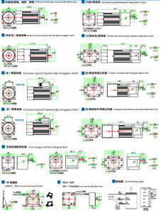 High Torque 140W 5IK140RGN-CF + 5GUXK 220V1phase 60Hz AC Indução engrenagem Speed Controlling Motor com controlador de velocidade para Transportadora - Product Image 6