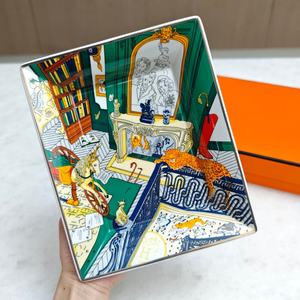 Cendrier en céramique de forme carrée de style américain sans fumée, design personnalisé - Product Image 4