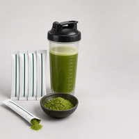 Sachets de poudre de matcha en stick OEM, sachets de thé vert instantané, marque privée