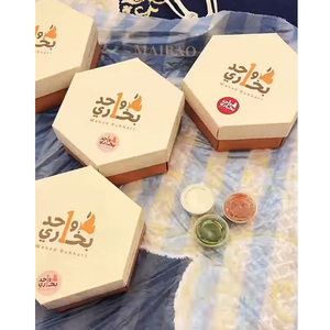 Boîte à bento à emporter pour poulet grillé à l'arabe, boîte en papier anti-graisse pour poulet barbecue Kabsa, boîte pliante pour aliments chauds pour la restauration - Product Image 1