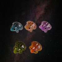 100 pièces de figurines de grenouilles miniatures en résine artistique, luminescentes, qui brillent dans le noir, animaux grenouilles minuscules pour bricolage, jardin féerique, Noël et Pâques