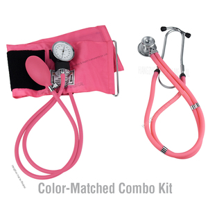 HUAAN, розовый медицинский Тензиометр, ручной тонометр с тонометром и стетоскопом - Product Image 4