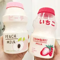 Gaya Jepang Yakult Bentuk Kebocoran-Bukti Ransel Botol Air Plastik Karton Susu Botol untuk Anak-anak