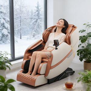 Massage Chair Full Body Railless Plug-In With <b>Roller</b> Foot Massage And Airbags For Home Use - Product Image 1