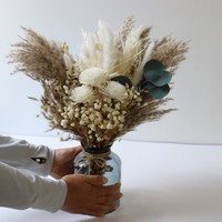 Buket Bunga Kering Grosir Gaya Rustic Boho Alami untuk Dekorasi Rumah Dekorasi Pernikahan