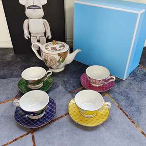 Ensemble tasse et soucoupe à thé personnalisé, vente chaude 2025, prix d'usine, ensemble café de cuisine, tasses et soucoupes en porcelaine osseuse - Product Image 6