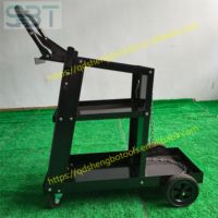 Chariot de soudage industriel en acier à quatre roues SBT, chariot pour bouteilles de gaz, OEM, pliable, durable, outils, garantie 1 an